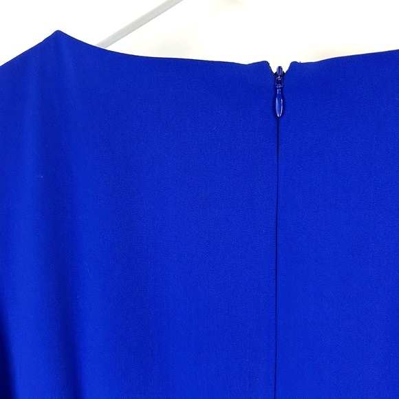 Badgley Mischka Electric Blue Flutter Sleeve Dress - Picture 7 of 9